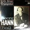 Hann Georg -- Grosse Sanger Der Vergangenheit. Leoncavallo, Gounod, Verdi, Mascagni, Strauss Richard (1)