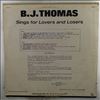 Thomas B.J. -- Sings For Lovers And Losers (1)