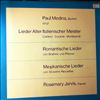 Medina Paul -- Lieder Alter Italienischer Meister; Romantische, Mexikanische Lieder (1)