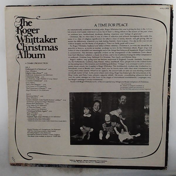 Roger Whittaker — A Time For Peace Christmas Album