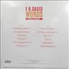 F.R. David (F-R David) -- Words - Hits & More (2)
