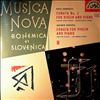 Suk J./Panenka J./Jasek L./Holecek A. -- Musica Nova, Bohemica Et Slovenica 8: Borkovec P. - Sonata no. 2 for violin and piano; Podesva J, - Sonata for violin and piano (2)