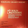 London Symphony Orchestra (cond. Davis C.)/Grumaux A./Pelliccia A. -- Mozart - 5 Violinkonzerte + Sinfonia Concertante KV 364 (1)
