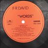 F.R. David (F-R David) -- Words (2)