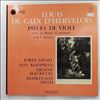 Savall Jordi, Koopman Ton, Maurette Ariane, Smith Hopkinson -- De Caix D'Hervelois Louis - Pieces De Viole Avec La Basse-Continue - 1er & 3e Livres (1)