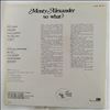 Alexander Monty -- So What? (1)