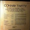 Conway Twitty -- To See My Angel Cry / That's When She Started To Stop Loving You (1)