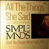 Simple Minds -- All The Things She Said / Don't You (Forget About Me) Live (1)