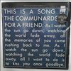 Communards -- For A Friend / You Are My World (Live) / So Cold The Night (Live) / Victims (Live) (2)